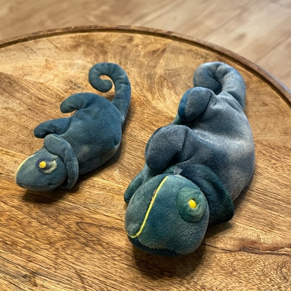 Chameleon (Mom and Baby) Beanie Baby Set lot of 2🦎🦎 - Picture 5 of 9